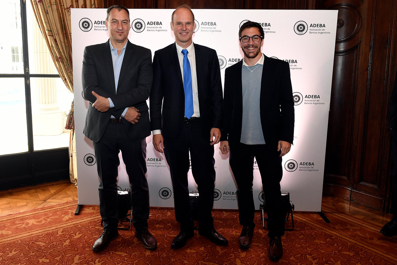 Ariel Cohen, editor de Economía del Cronista; Javier Bolzico; Santiago Bulat