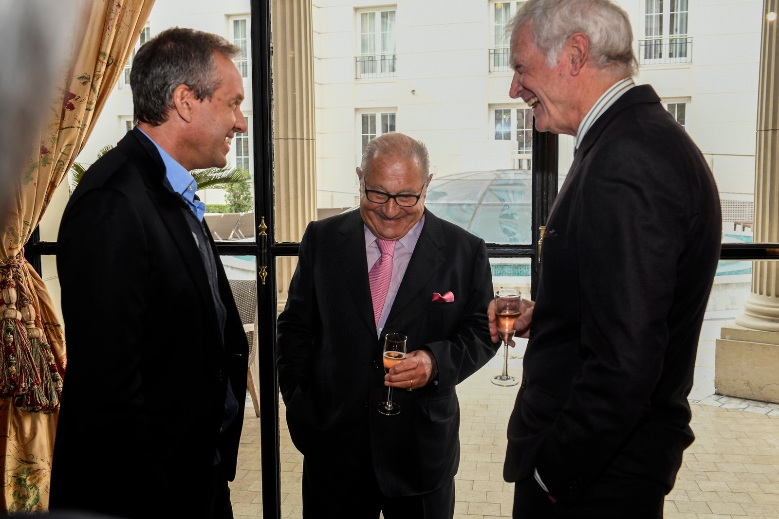 Pablo Wende, Norberto Peruzzotti, asesor de ADEBA; Eduardo Escasany