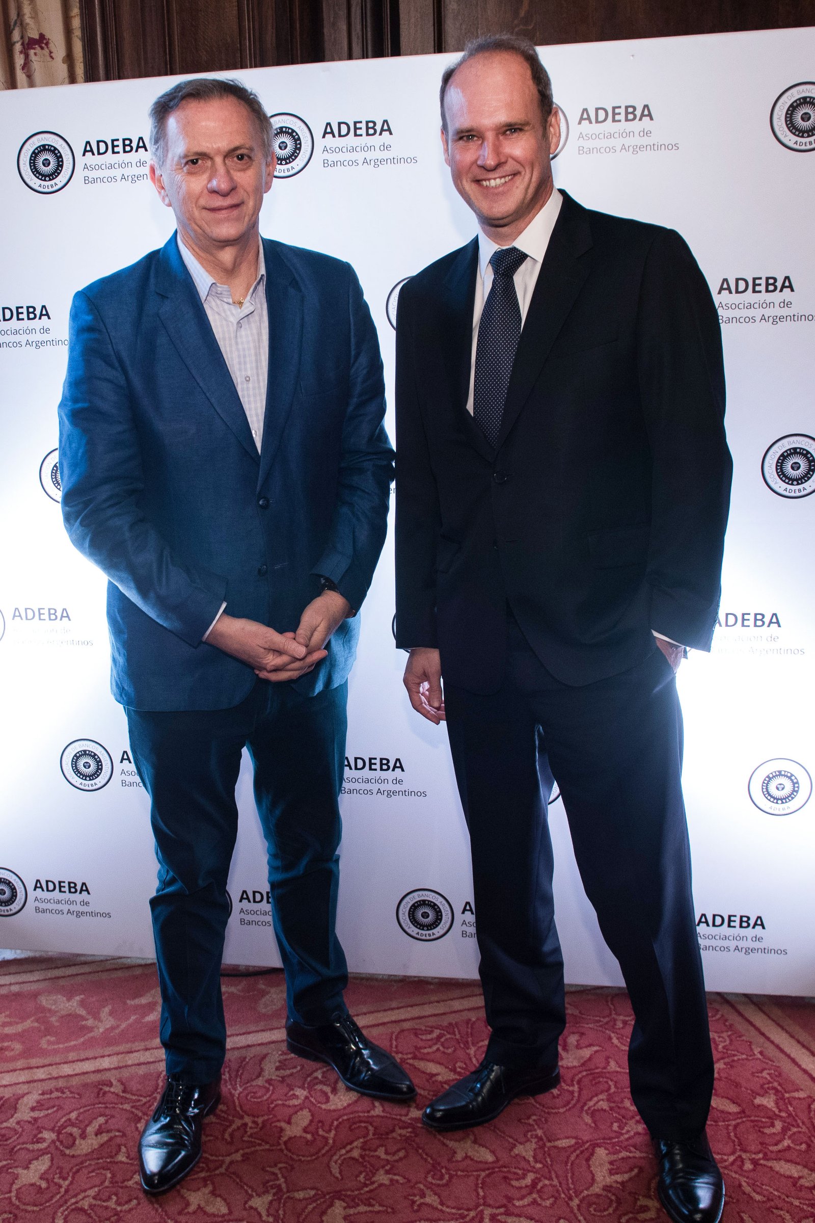 Marcelo Bonelli y Javier Bolzico, presidente de ADEBA